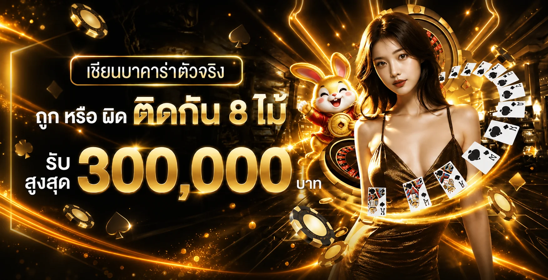 แบนเนอร์เกมโต๊ะ UFA1669 โทนส้มทอง
